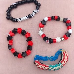 4/$15 🌻 Set of 4 Kylo Ren Inspired Bead Bracelets
